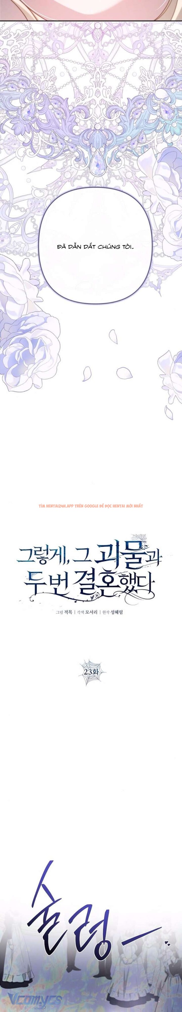 Xem ảnh 2 2 trong truyện hentai [18+] Hai Lần Kết Hôn Với Quái Vật - Chapter 23 - hentaitvn.net