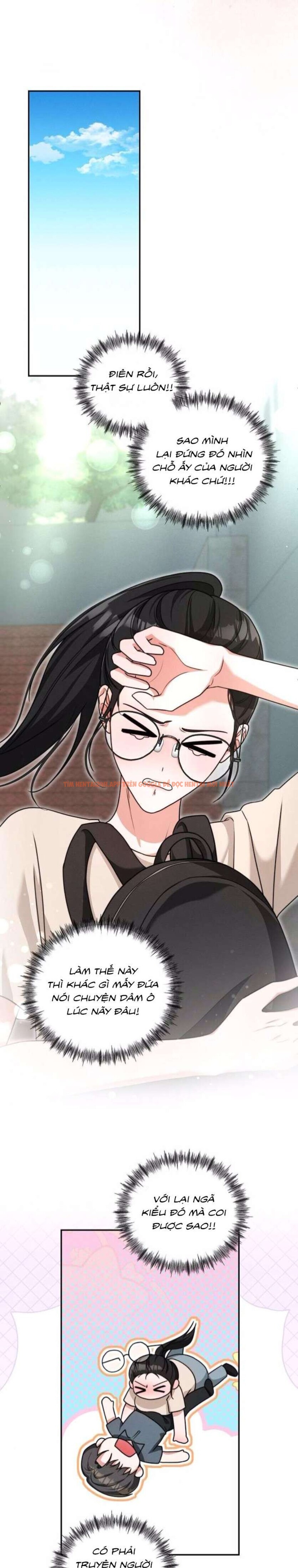 Trang truyện 9 0 trong truyện tranh [18+] Khi Làm Bài Tập Nhóm Với Hậu Bối Mình Ghét - Chap 1 - lxmanga.org