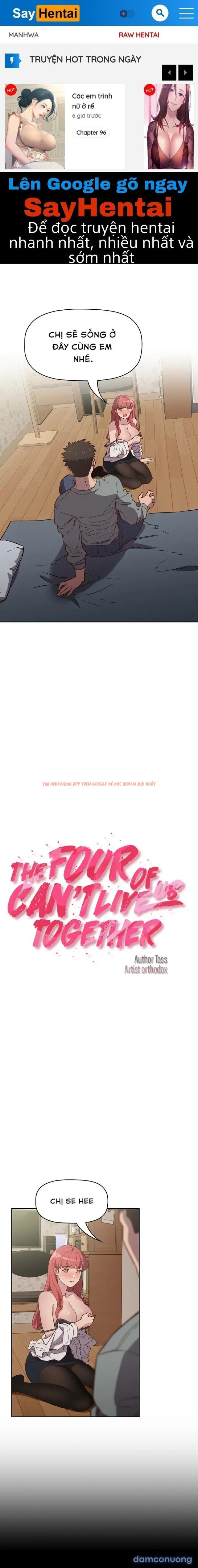 Trang truyện 1 trong truyện tranh 4 Chúng Tôi Không Thể Sống Cùng Nhau - Chapter 3 - zhentaivn.pro