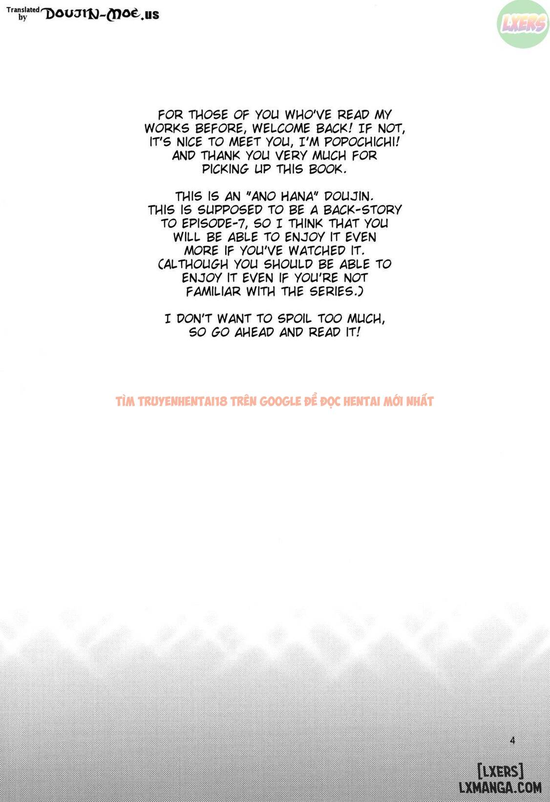 Trang truyện 2 trong truyện tranh Ano Anaru No Sundome Manga - One shot - lxmanga.org