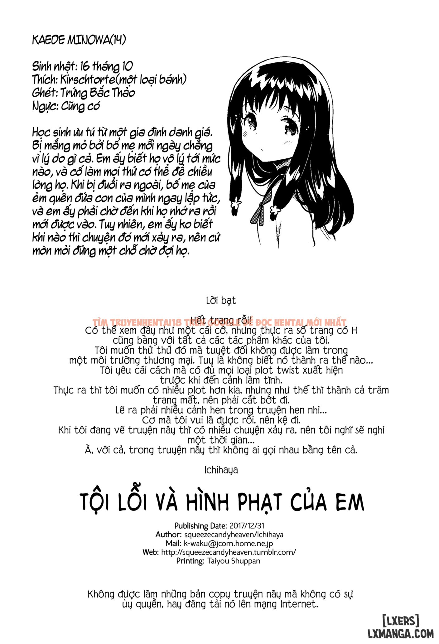 Trang truyện 36 trong truyện tranh Tội Lỗi Và Hình Phạt Của Nàng - One Shot - lxmanga.org