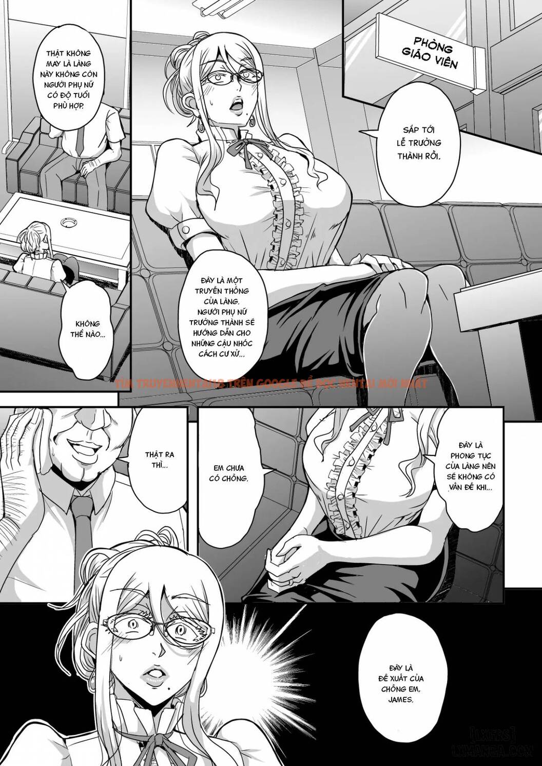 Trang truyện 3 trong truyện tranh Vú To Tóc Vàng Ngoại Quốc Có Anh Chồng Bé Nhỏ - One Shot - hentai24h.pro