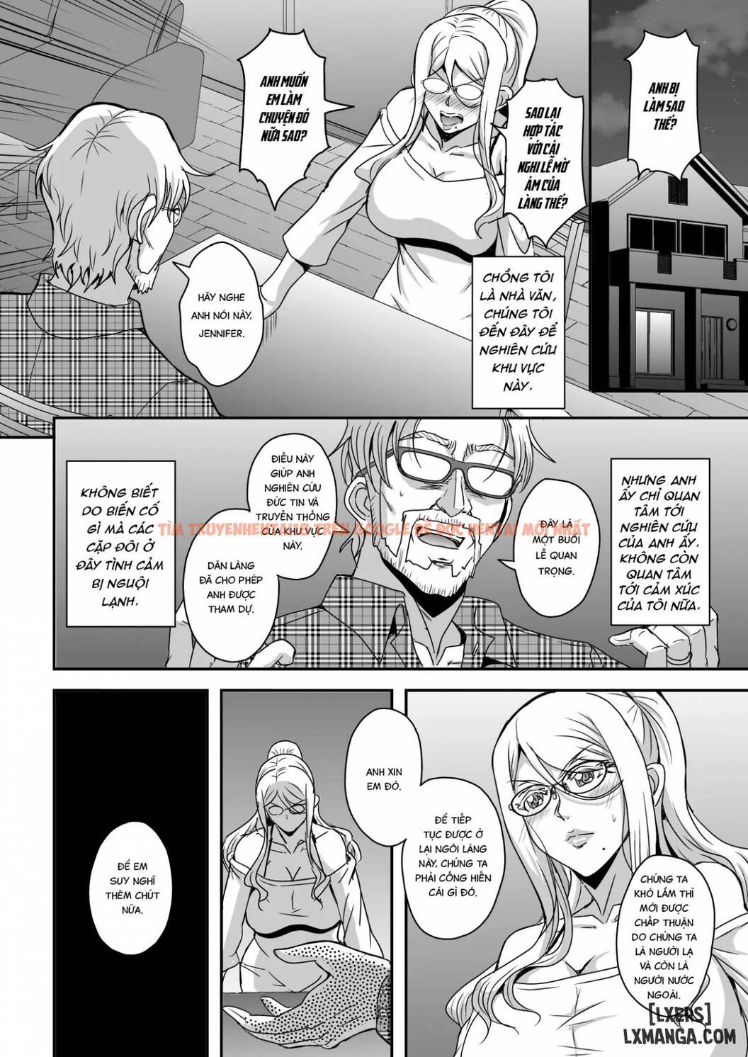 Trang truyện 4 trong truyện tranh Vú To Tóc Vàng Ngoại Quốc Có Anh Chồng Bé Nhỏ - One Shot - hentai24h.pro
