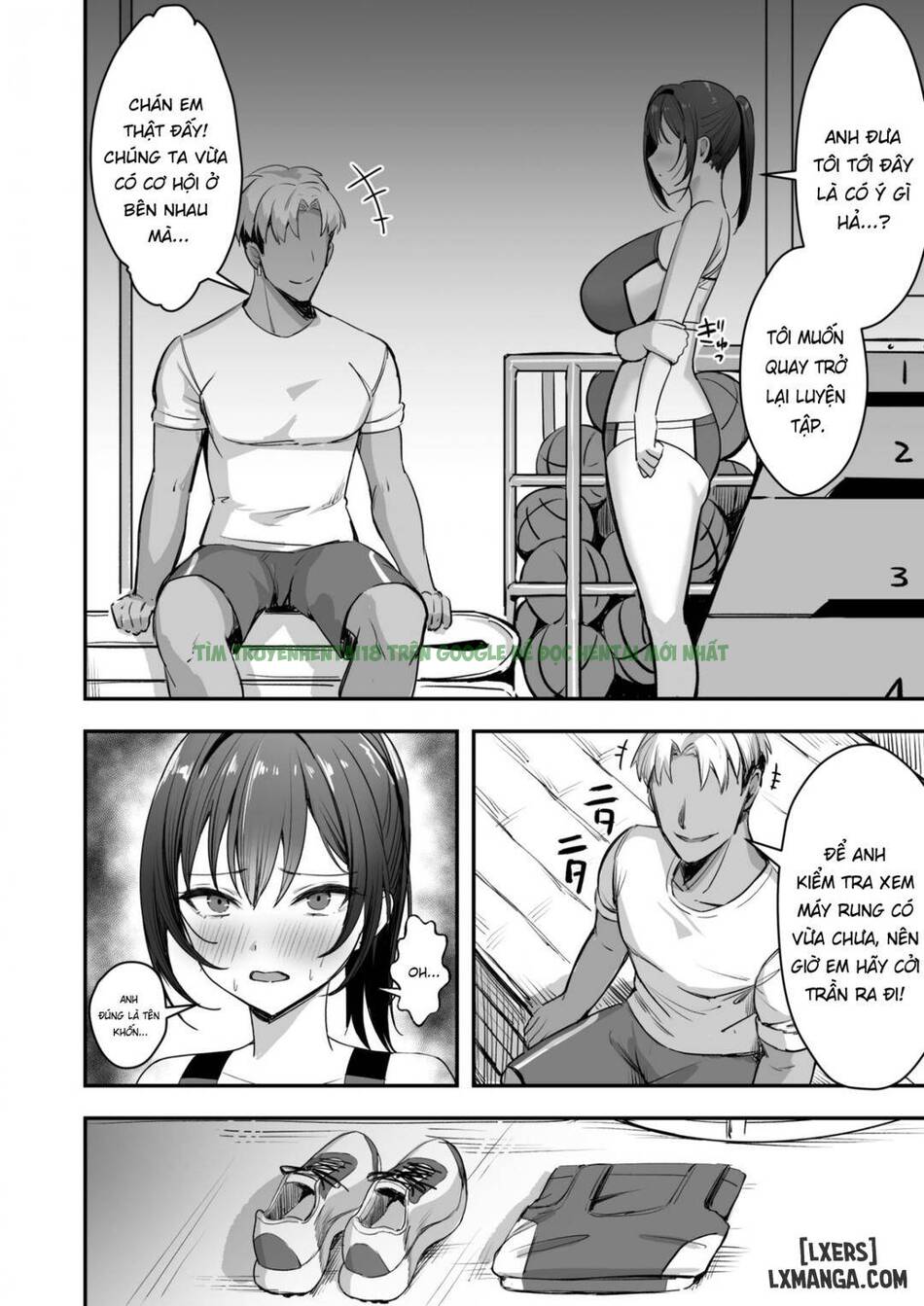 Xem ảnh 26 trong truyện hentai Bakunyuu Na Rikujoubu No Kanojo, Senpai Ni Wa Sakaraemasen - One Shot - truyenhentai18.pro