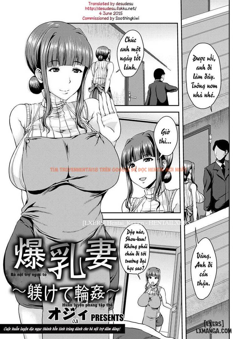 Xem ảnh 0 trong truyện hentai Bakunyuuzuma ~Shitsukete Rinkan - One Shot - hentaitvn.net