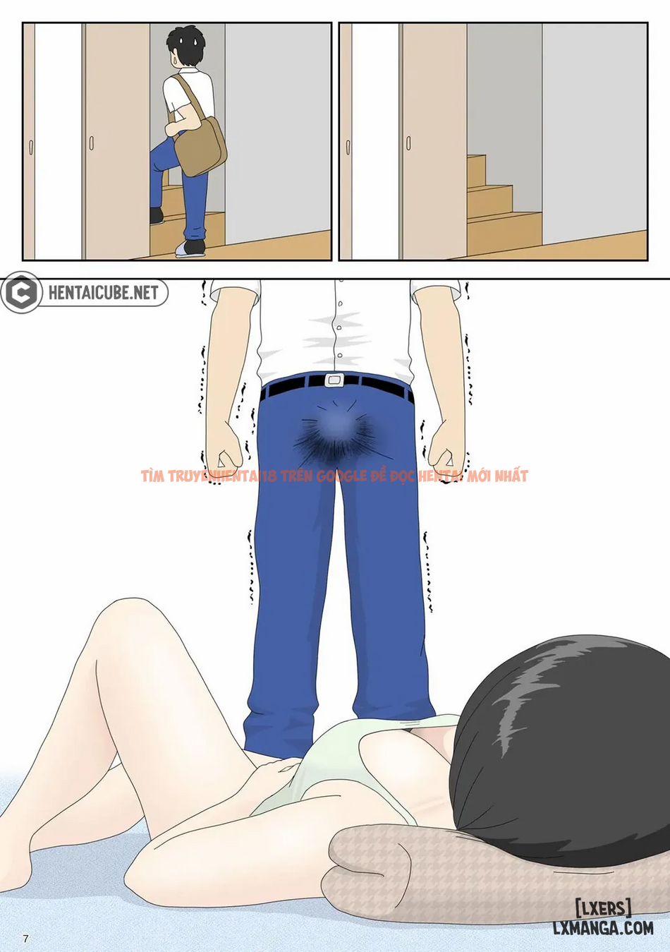 Xem ảnh page_008 trong truyện hentai Bị Mẹ Phát Hiện Đang Rình Trộm Thủ Dâm [Onaneta Kaa-san; Masturbating To Mom] - Chapter 2 Cha ở kế bên - hentaitvn.net
