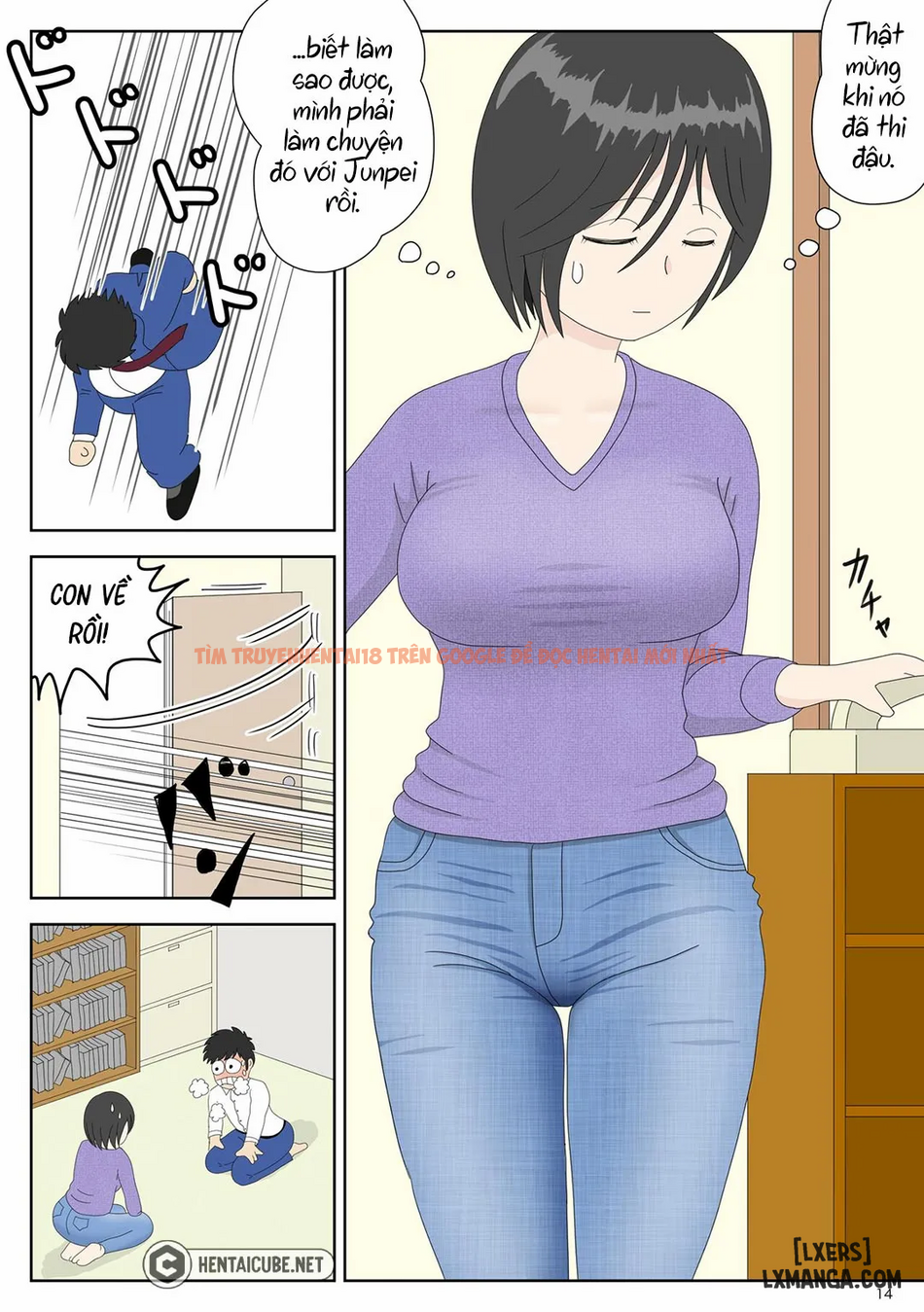 Xem ảnh page_015 trong truyện hentai Bị Mẹ Phát Hiện Đang Rình Trộm Thủ Dâm [Onaneta Kaa-san; Masturbating To Mom] - Chapter 3 Đỉnh cao sung sướng - hentaitvn.net
