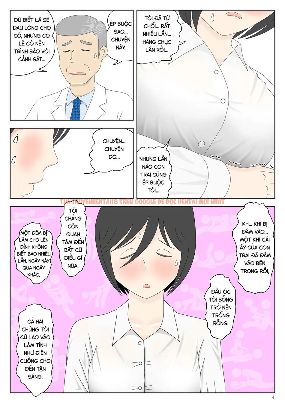 Xem ảnh page_004 trong truyện hentai Bị Mẹ Phát Hiện Đang Rình Trộm Thủ Dâm [Onaneta Kaa-san; Masturbating To Mom] - Chapter 7 Nguồn cảm hứng - hentaitvn.net