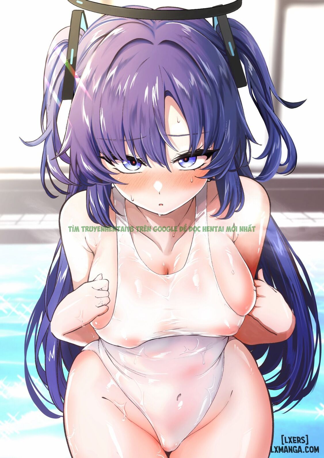 Hình ảnh 1 trong Bishyo Nure Yuuka To Sukumizu Ecchi - Swimsuit Sex With A Sopping Wet Yuuka - One Shot - Hentaimanhwa.net