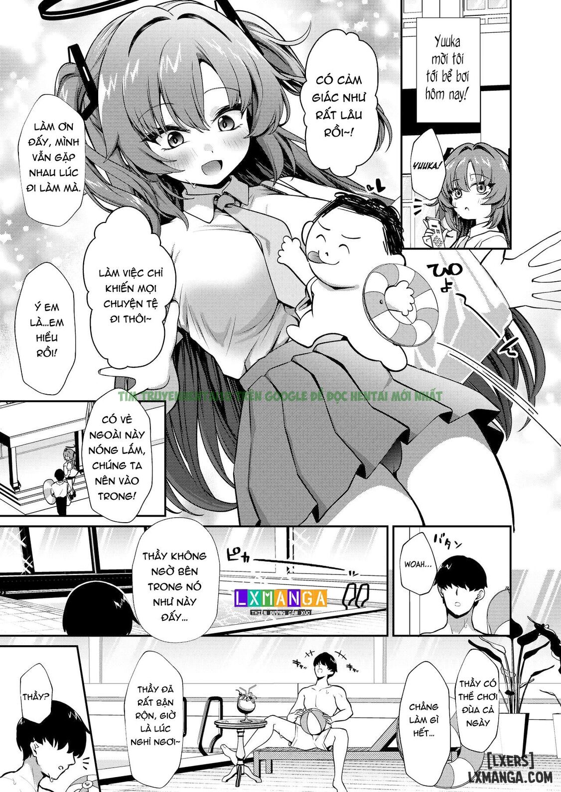 Xem ảnh 2 trong truyện hentai Bishyo Nure Yuuka To Sukumizu Ecchi - Swimsuit Sex With A Sopping Wet Yuuka - One Shot - truyenhentai18.net