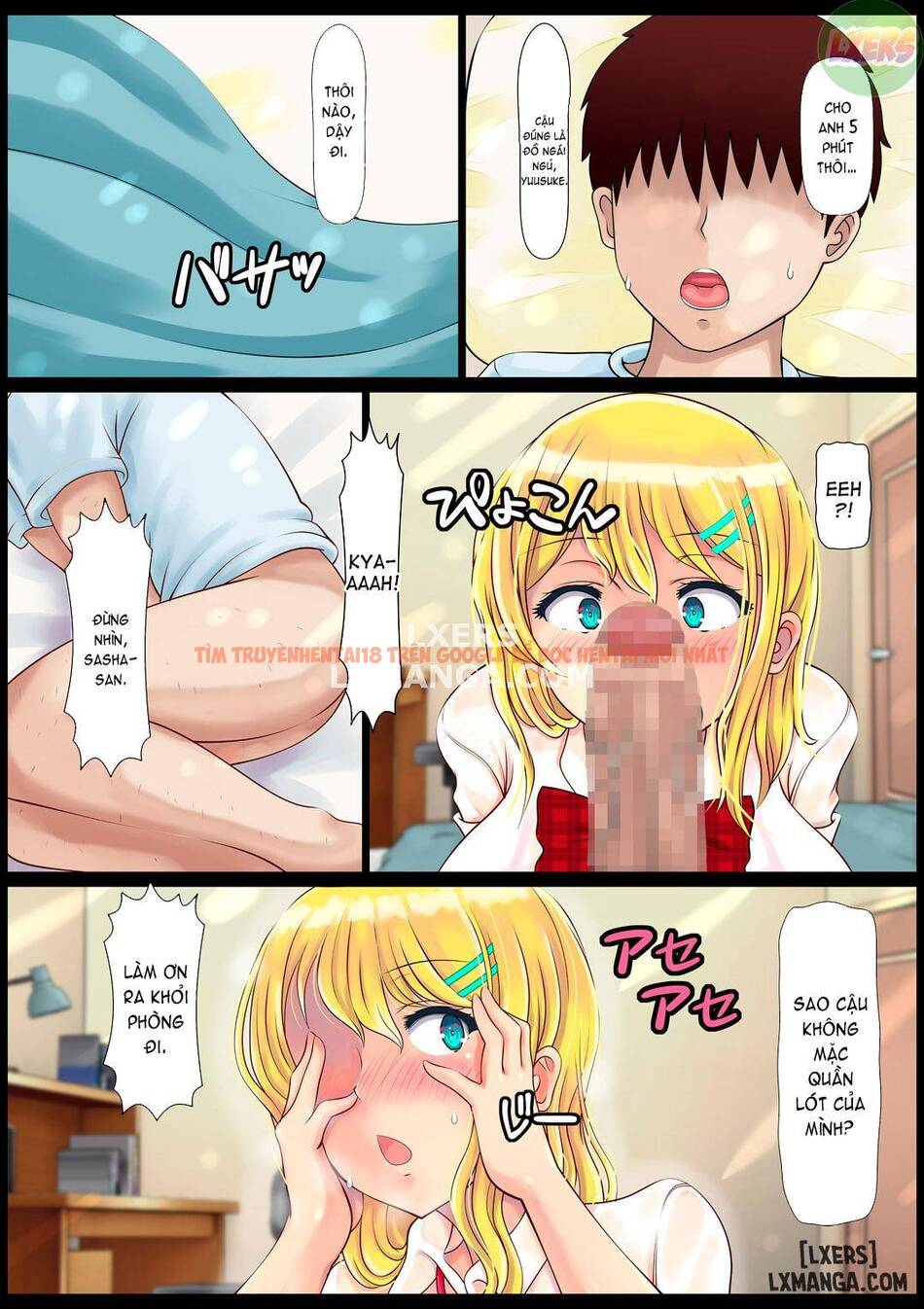 Trang truyện 2 trong truyện tranh Blond Joshi Ryuugakusei Tanetsuke Press Namahame Taiken - One Shot - www.truyentvn.net