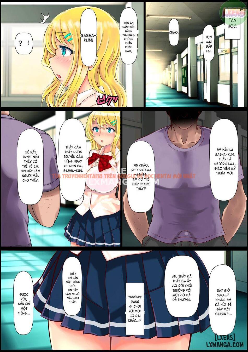 Trang truyện 5 trong truyện tranh Blond Joshi Ryuugakusei Tanetsuke Press Namahame Taiken - One Shot - www.truyentvn.net