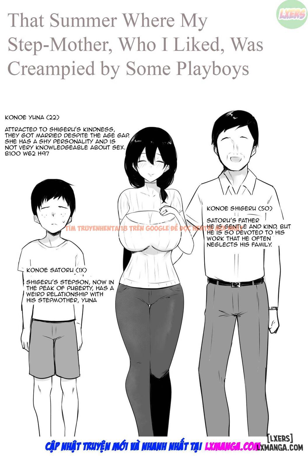Trang truyện 4 trong truyện tranh Mùa Hè Mẹ Kế Tôi Thích Đã Bị Đám Đàn Ông Hiếp Dâm Mang Thai - Chap 1 - lxmanga.org