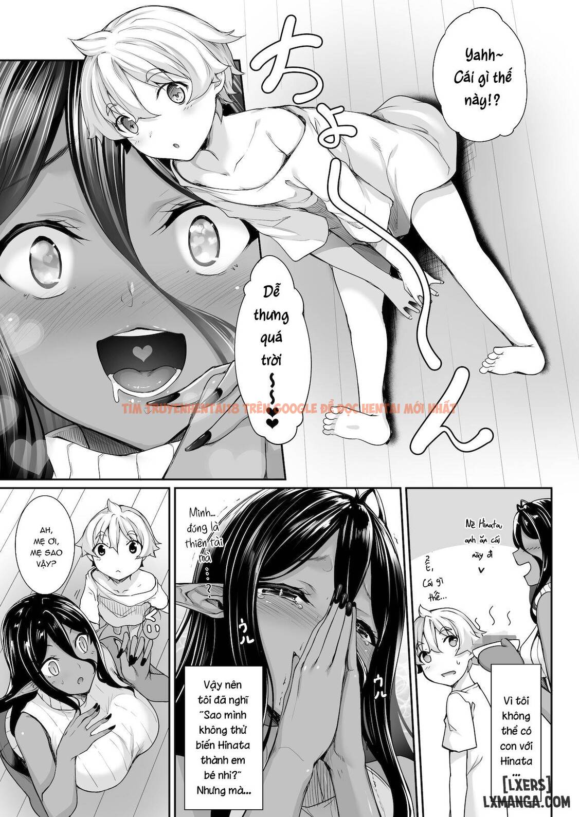 Xem ảnh 1 trong truyện hentai Chotto Dake Ai Ga Omoi Dark Elf Ga Isekai Kara Oikakete Kita - Chapter 3 END - hentaitvn.net