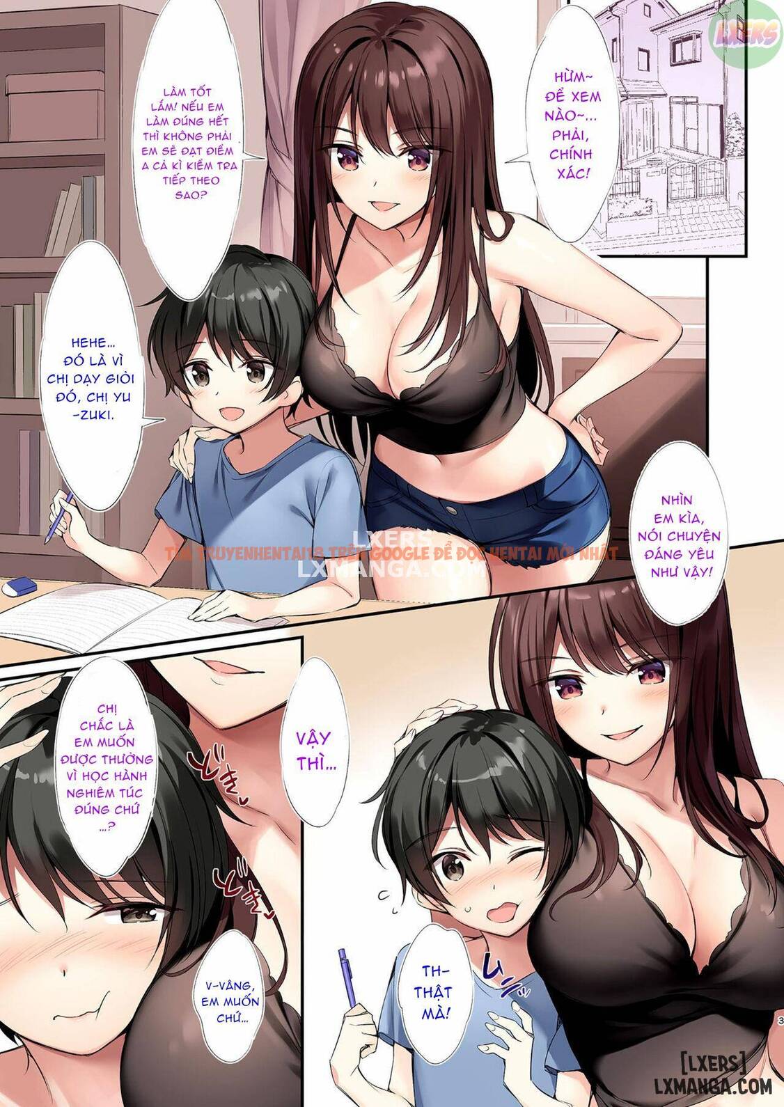 Xem ảnh 4 trong truyện hentai Come Study Together With Yutsuki Onee-chan - One Shot - hentaitvn.net