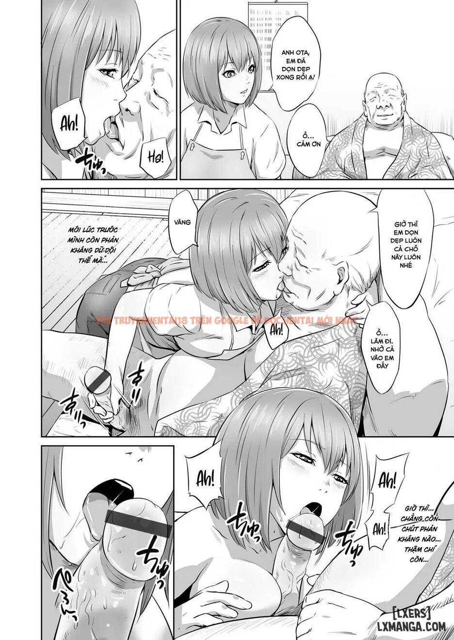Trang truyện 10 6980c0689218e trong truyện tranh Dù Ông Già… Mà Vẫn Sướng - Ông già và nữ nhân viên chăm sóc tại gia Phần cuối - truyenhentai18.net