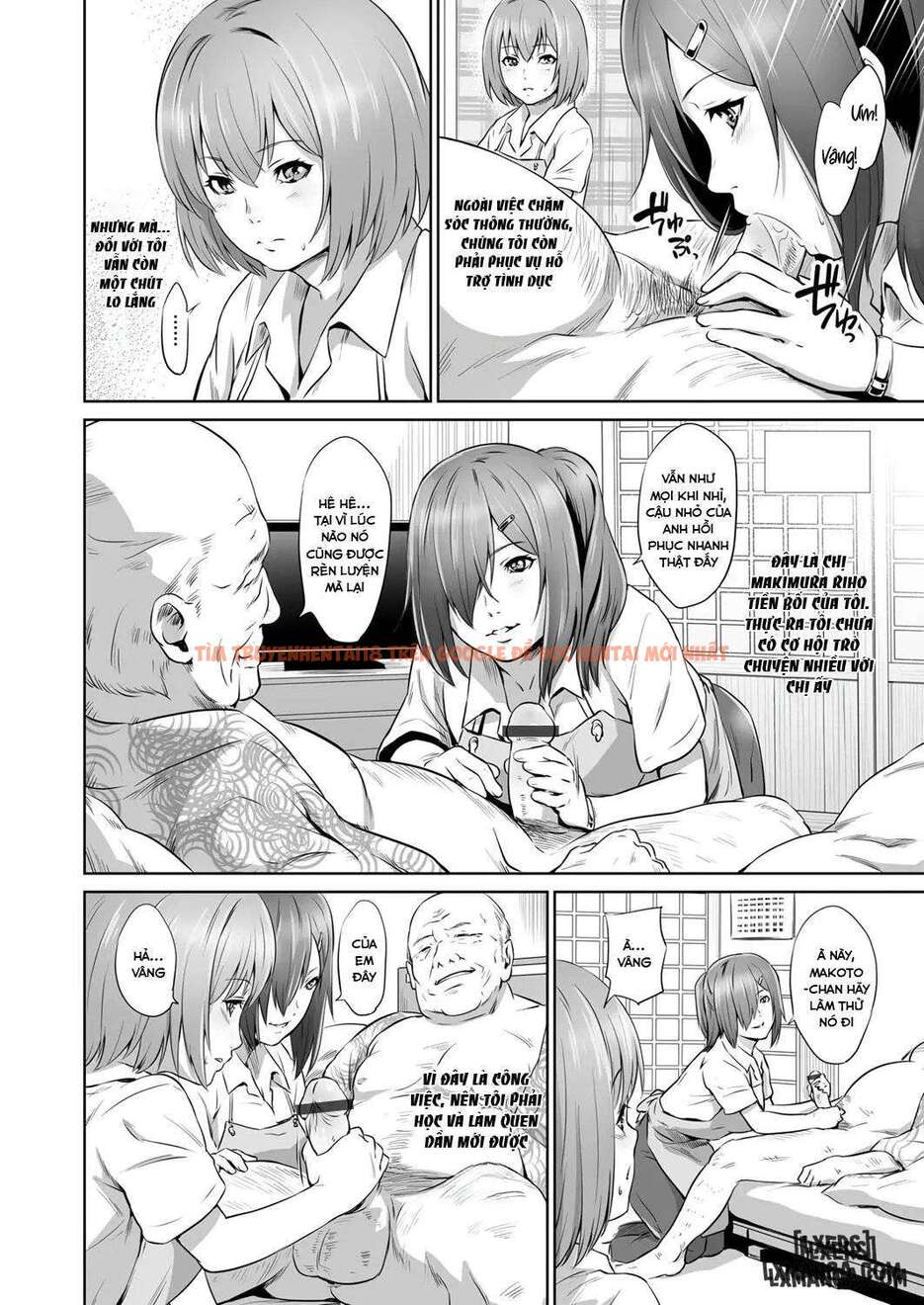 Trang truyện 5 6980bbcb8409e trong truyện tranh Dù Ông Già… Mà Vẫn Sướng - Ông già và nữ nhân viên chăm sóc tại gia Phần đầu - www.lxmanga.org