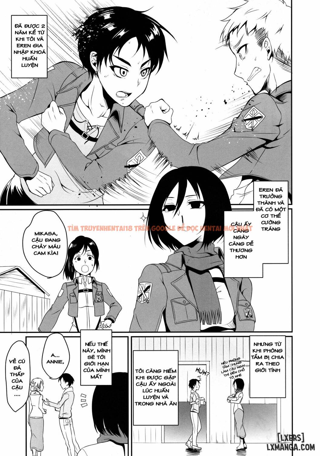 Xem ảnh 4 trong truyện hentai Eren x Mikasa Hentai ni osowareru Hon - One Shot - hentaitvn.net