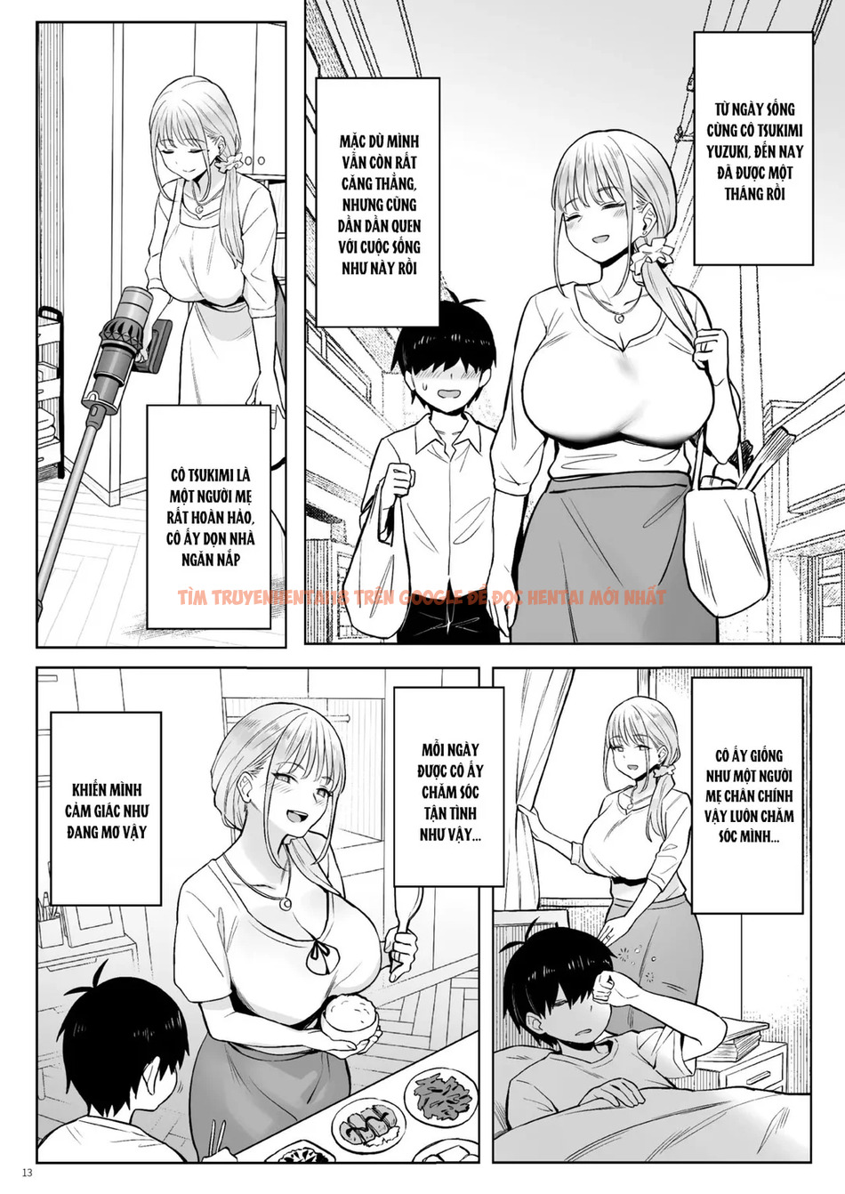 Trang truyện page_012 trong truyện tranh Former Magical Girl’s Family Story: Tsuki - Chapter 1 - truyenhentai18.net