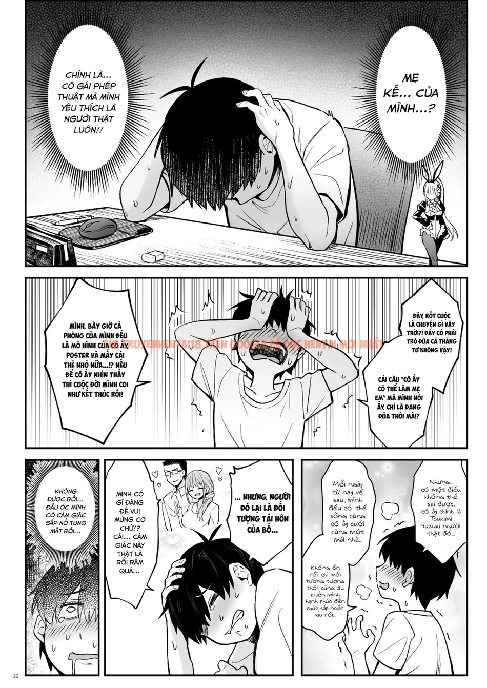 Trang truyện page_009 trong truyện tranh Former Magical Girl’s Family Story: Tsuki - One Shot - truyenhentai18.net