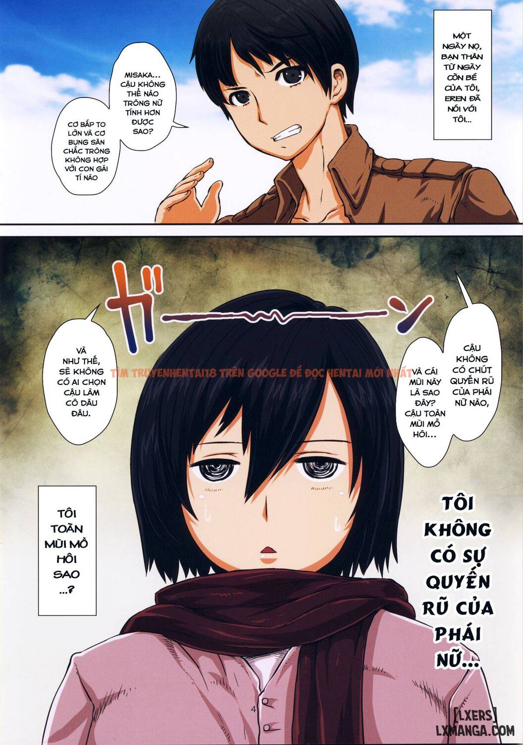 Xem ảnh Cô Gái Cơ Bụng Mikasa Khiến Đám Titan Trăn Trối - One Shot - 4 - TruyenVN.APP