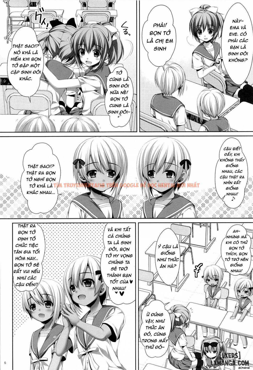 Xem ảnh Futago No Tenkousei Ema To Eve - One Shot - 4 - HentaiTruyen.fun