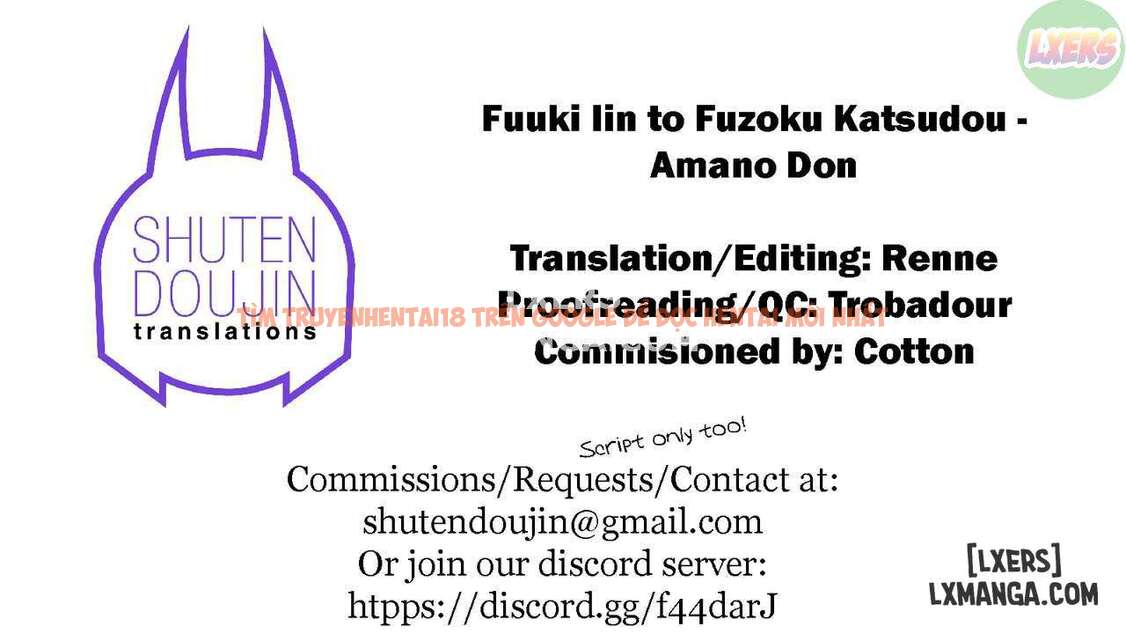 Xem ảnh 46 trong truyện hentai Fuuki Iin To Fuuzoku Katsudou - Chapter 1 - hentaitvn.net