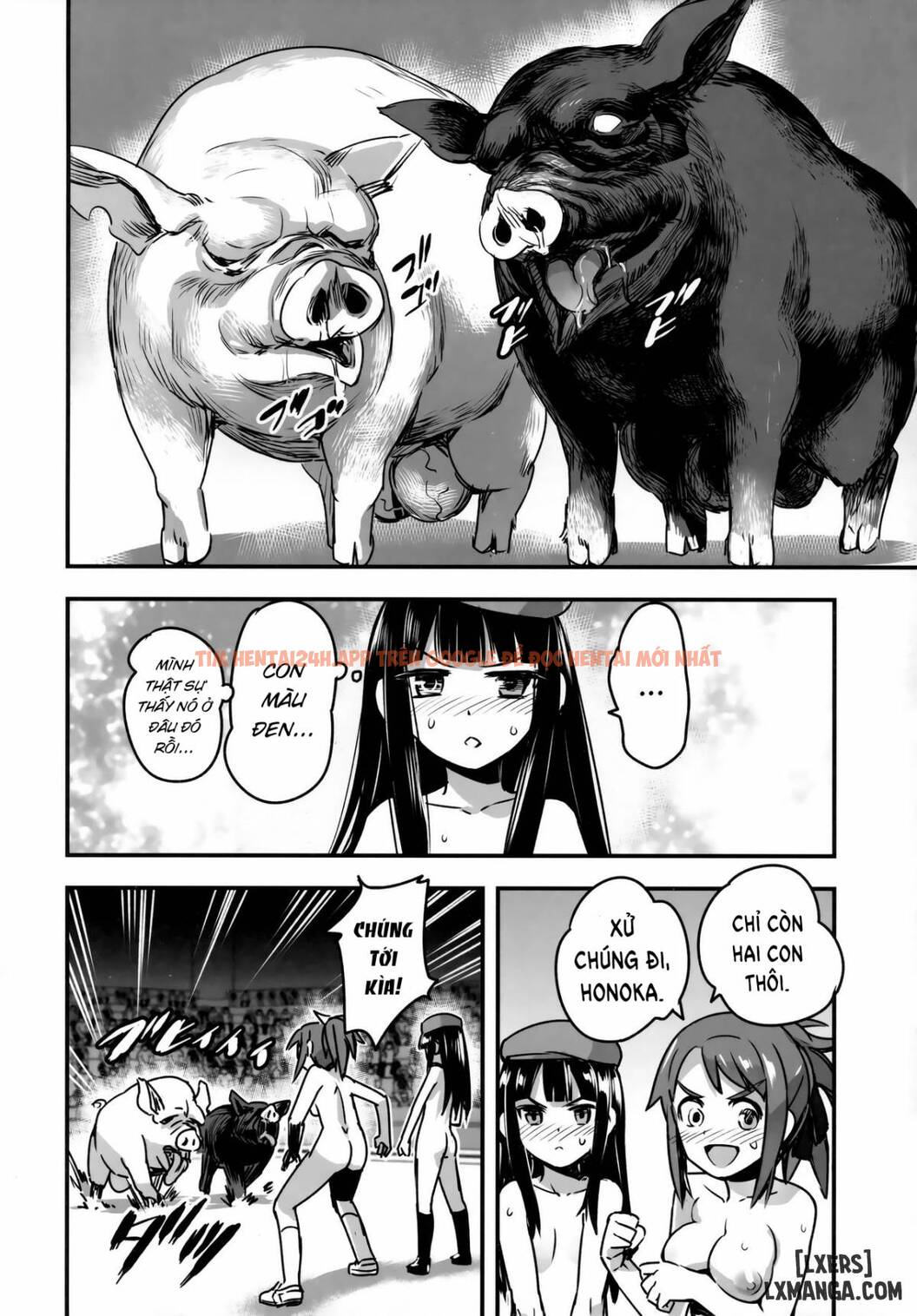 Xem ảnh Hadakahime Honoka San Kyodai Osubuta Vs Chounouryoku Shoujo! - One Shot - 22 - TruyenVN.APP