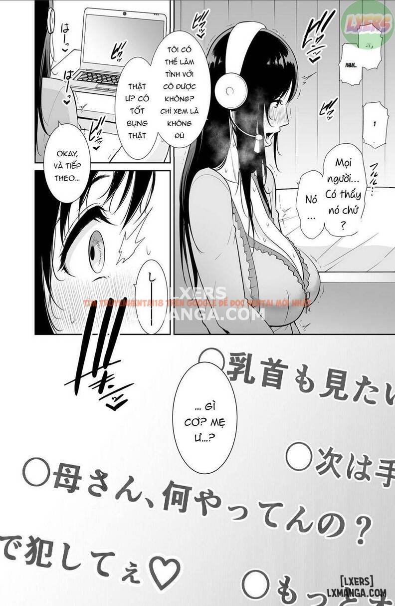 Xem ảnh 10 trong truyện hentai Haha Wa Yoru Ni Saku Single Mother No Haishin Kiroku - One Shot - hentaitvn.net