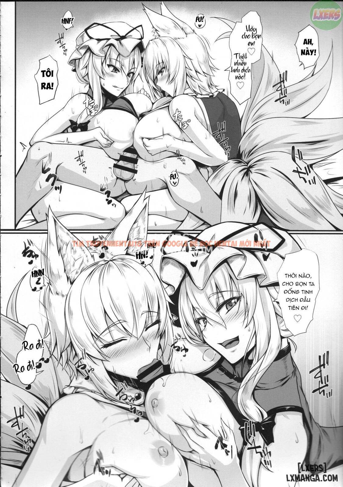 Xem ảnh 9 trong truyện hentai Hatsujouki No Ran-sama To EX Yukarin Mo Issho - One Shot - hentaitvn.net