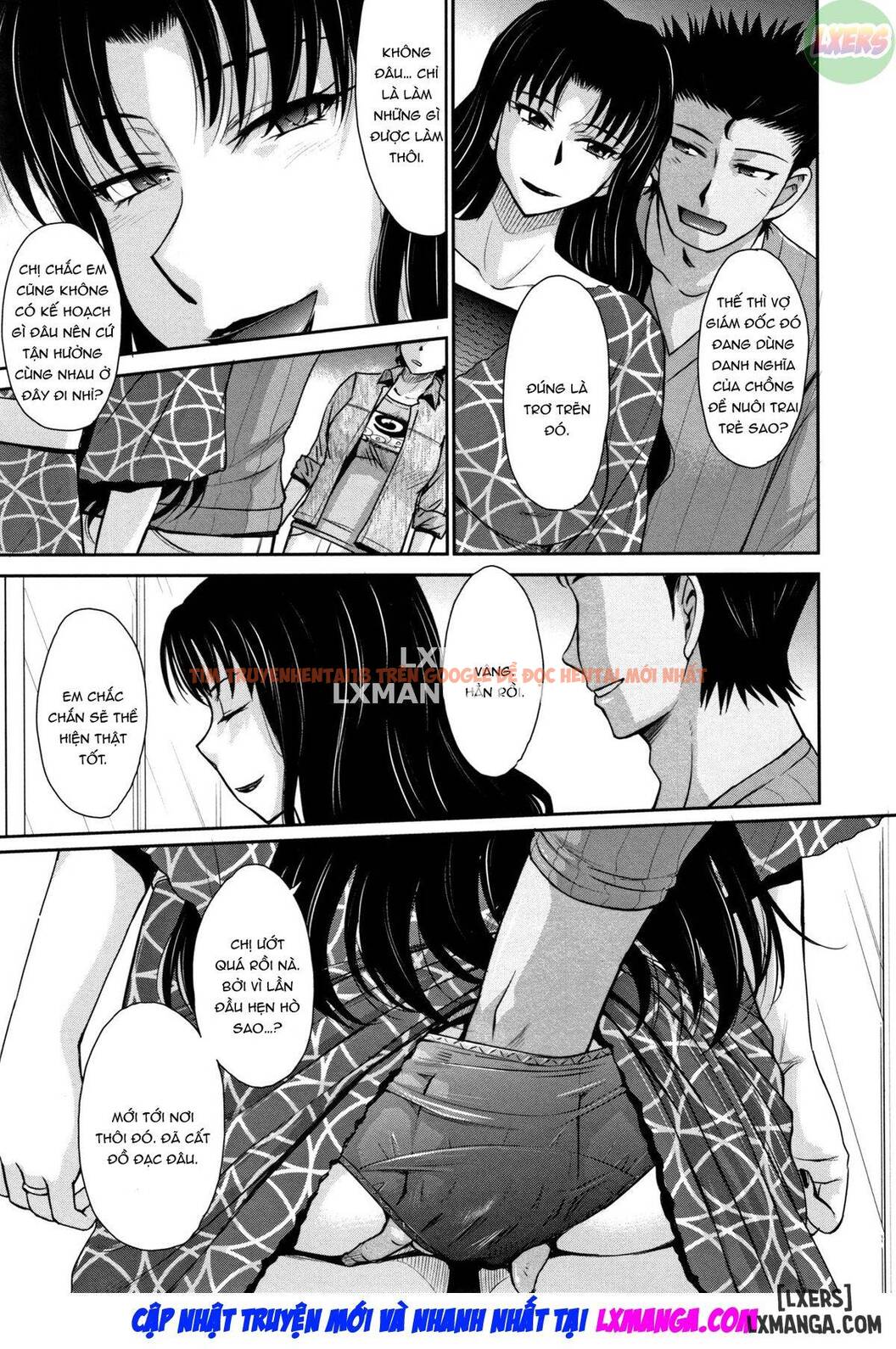 Xem ảnh 2 trong truyện hentai Hitozuma, Mitsu To Niku - Chapter 4 - hentaitvn.net