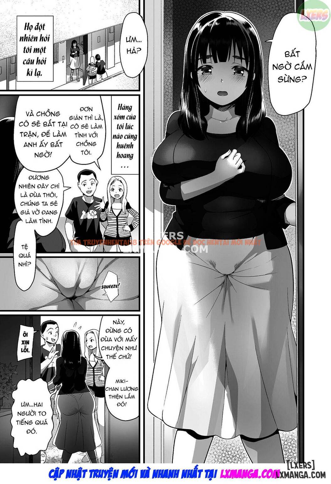 Xem ảnh 4 trong truyện hentai Hitozuma Netori Surprise ~Danna No Me No Mae De Chitsunai Shasei - One Shot - hentaitvn.net