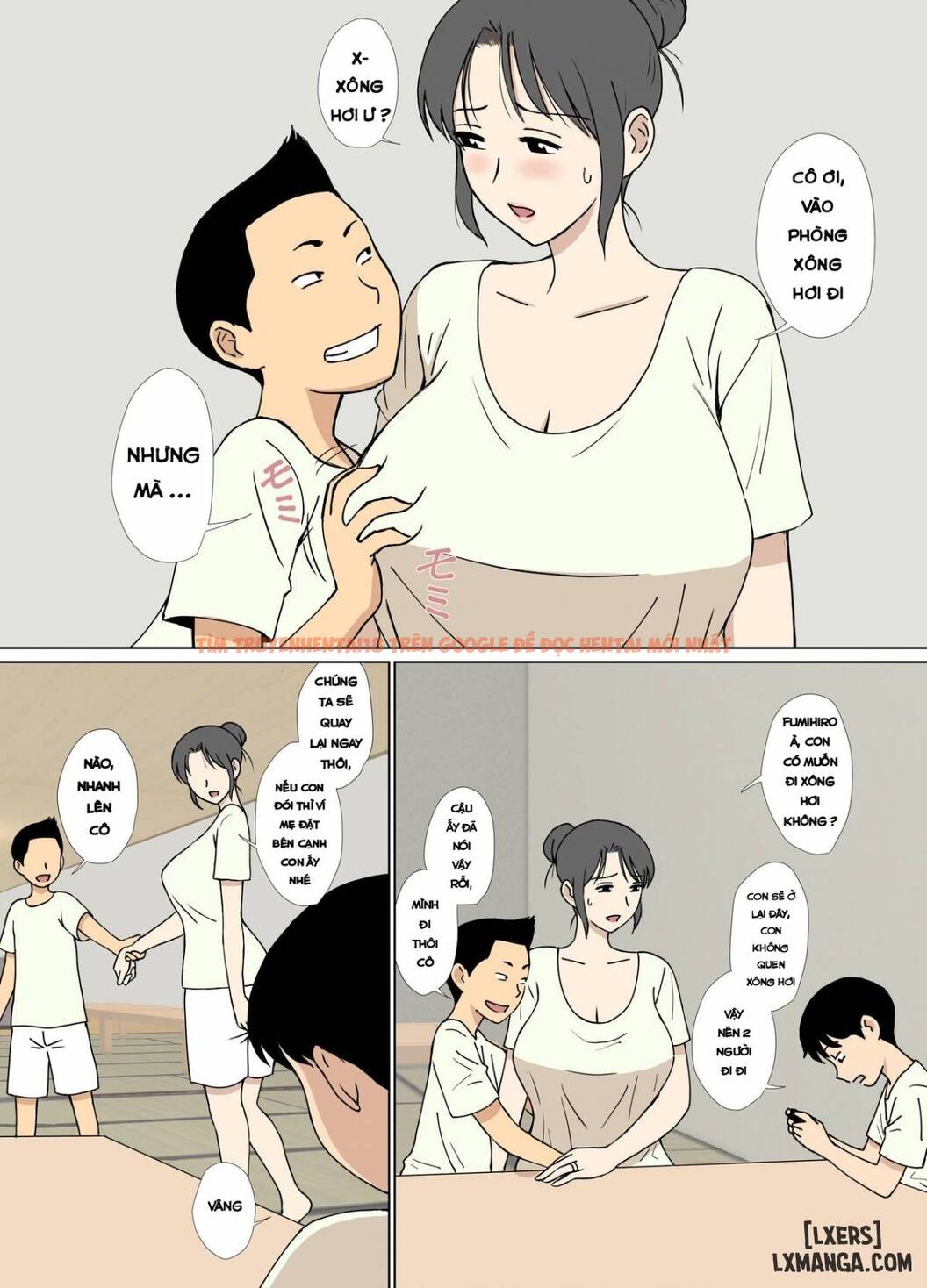 Trang truyện 2 trong truyện tranh Iinari Tomodachi Mama O Sauna De Chichi Ijiri - One Shot - lxmanga.org