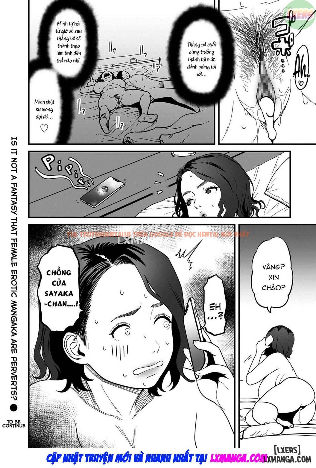 Trang truyện 22 trong truyện tranh It’s Not A Fantasy That The Female Erotic Mangaka Is A Pervert - Chap 6 - www.lxmanga.org