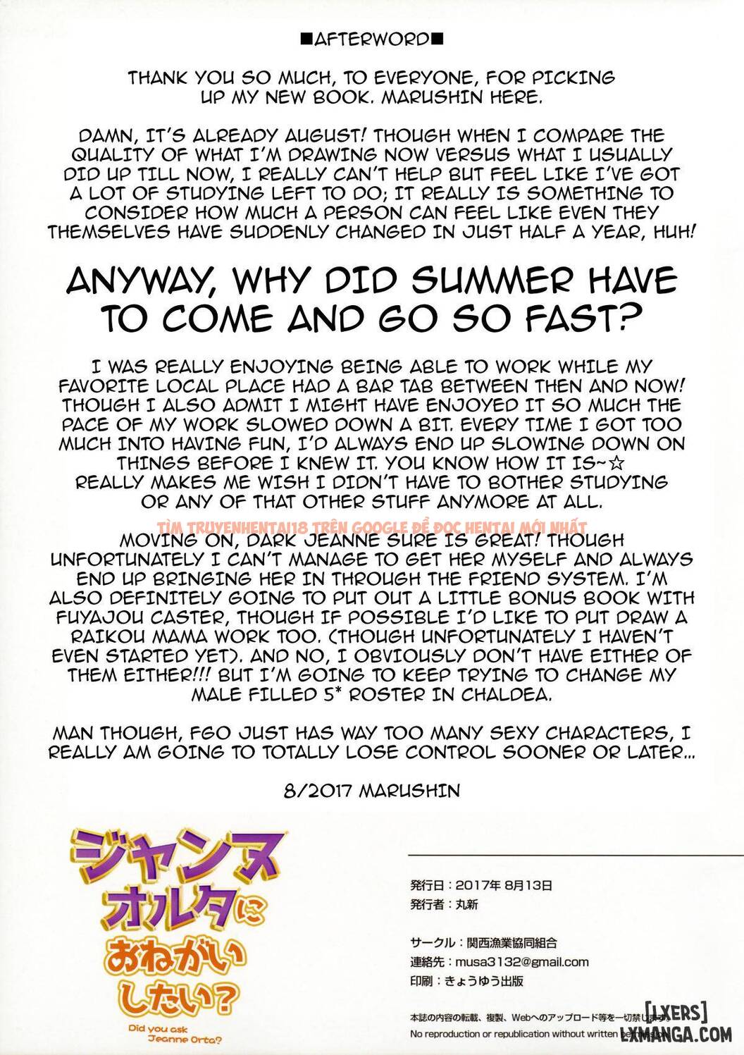 Trang truyện 17 trong truyện tranh Jeanne Alter Ni Onegai Shitai - One Shot - www.truyentvn.net