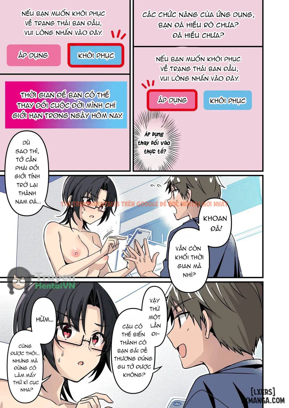 Trang truyện page_010 trong truyện tranh Jinsei Kaihen Appli De Barairo No Hibi? ~jibun O Ukkari Dosukebe Bishoujo Ni~ - One Shot - www.lxmanga.org