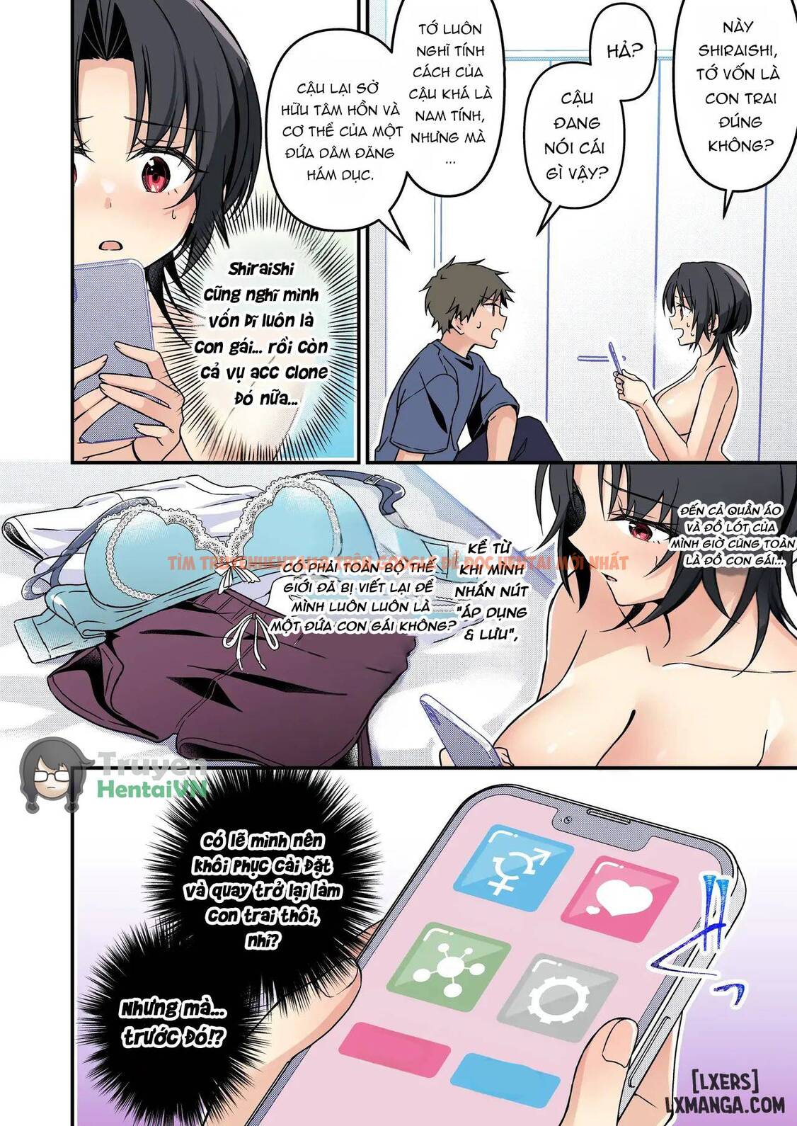 Trang truyện page_027 trong truyện tranh Jinsei Kaihen Appli De Barairo No Hibi? ~jibun O Ukkari Dosukebe Bishoujo Ni~ - One Shot - www.lxmanga.org