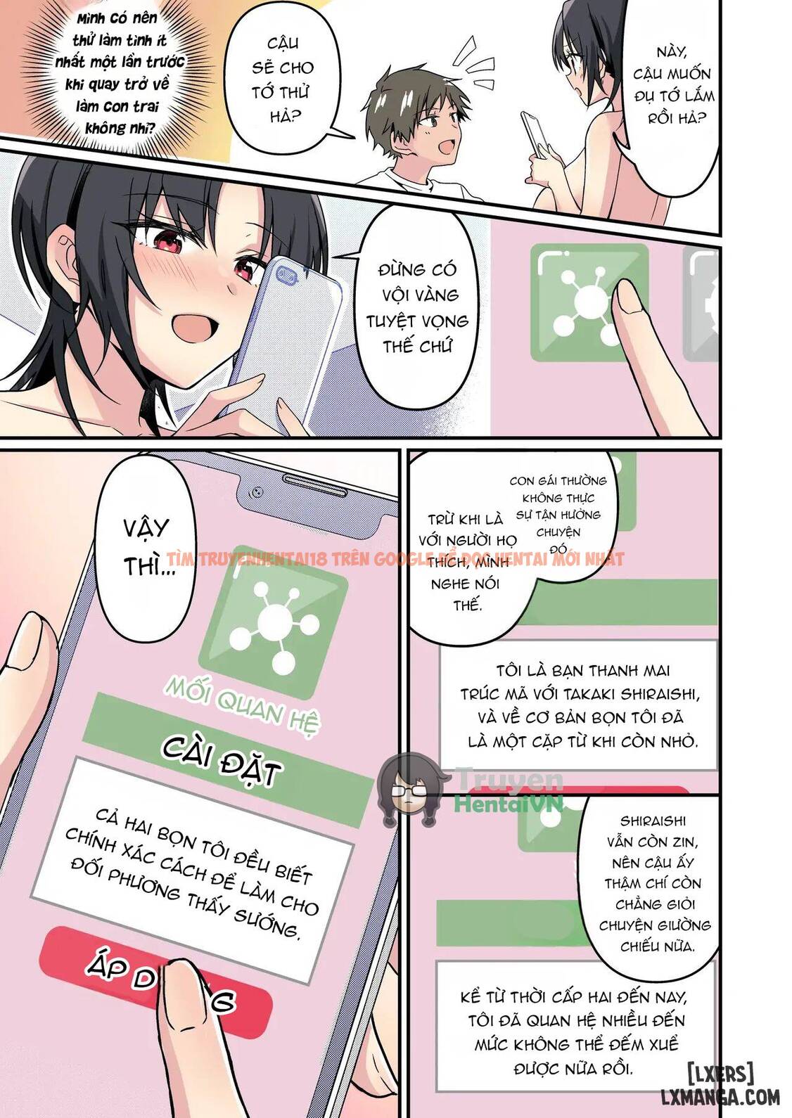 Trang truyện page_028 trong truyện tranh Jinsei Kaihen Appli De Barairo No Hibi? ~jibun O Ukkari Dosukebe Bishoujo Ni~ - One Shot - www.lxmanga.org