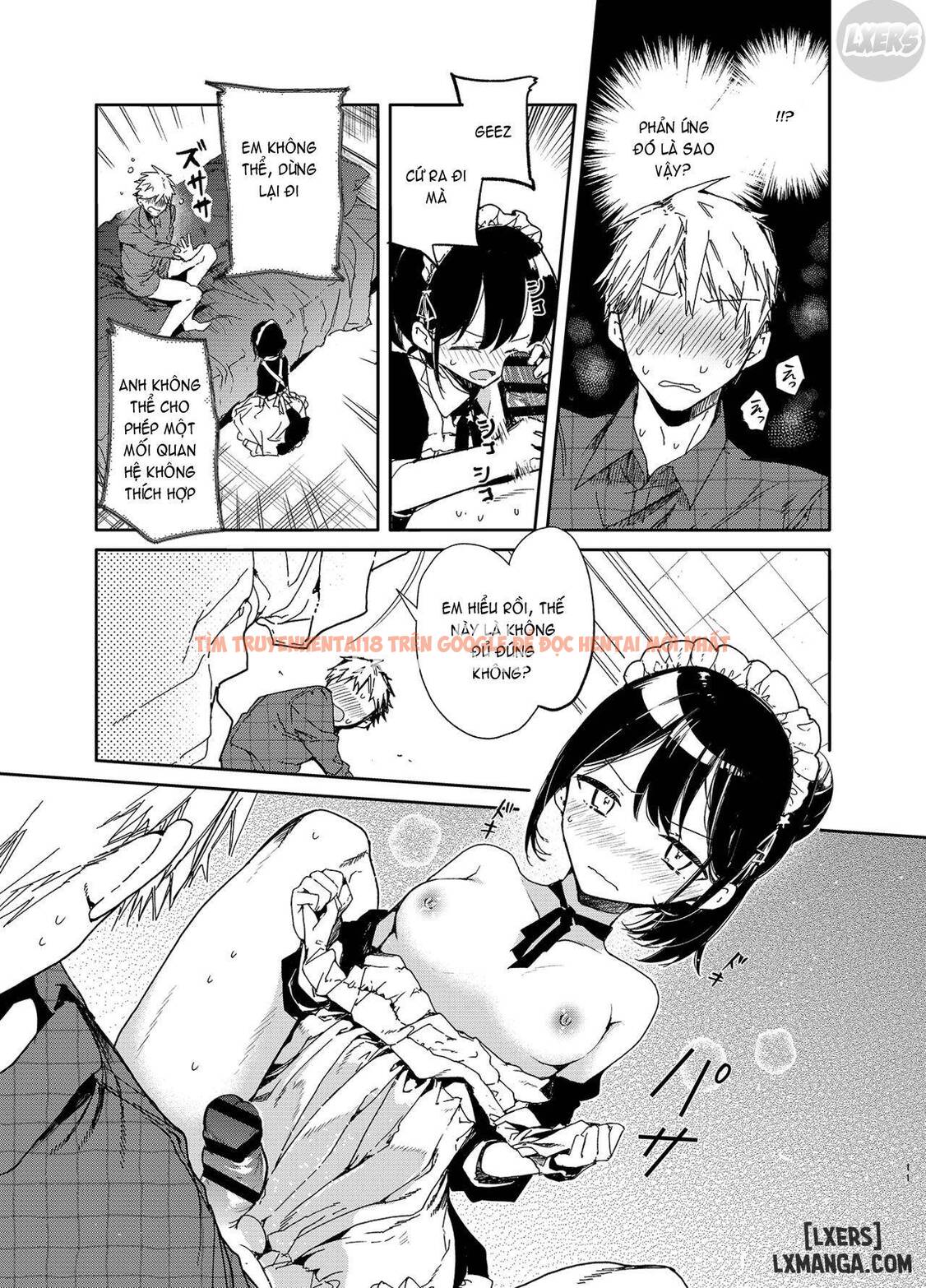 Xem ảnh 10 trong truyện hentai Jitome Maid-San To Love Love Ecchi - One Shot - hentaitvn.net