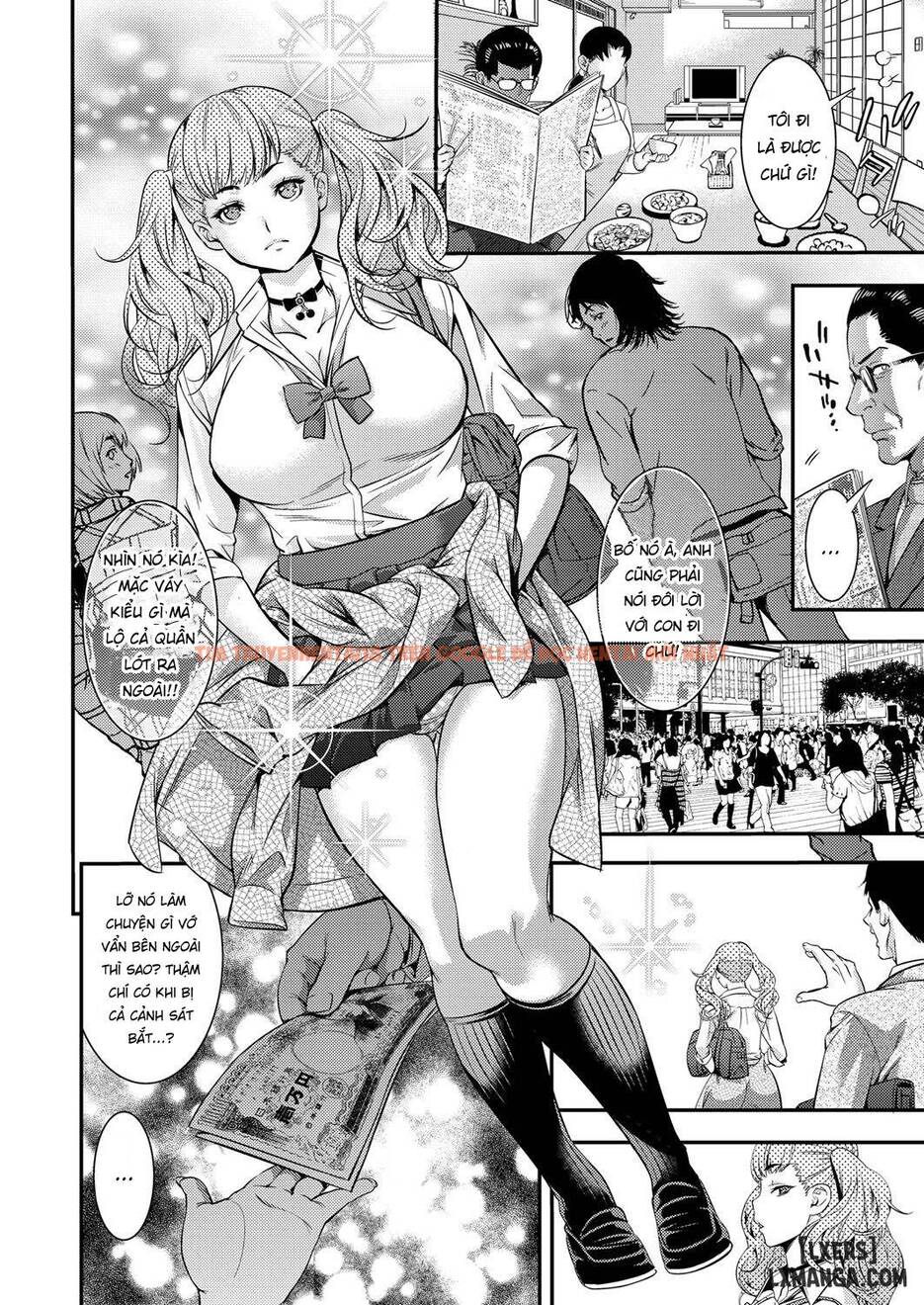 Xem ảnh Jk Bitch Gyaru Ga Enkou O Chichioya Ni Okorareta Node Kinshin Soukan Shite Yatta - One Shot - 1 - TruyenVN.APP