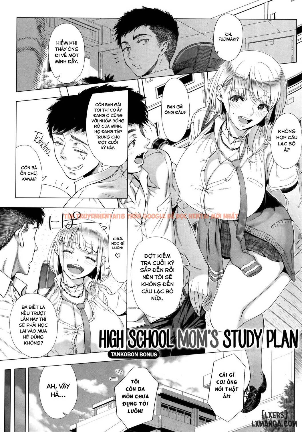 Xem ảnh 1 trong truyện hentai JK Mama No Shiken Taisaku - One Shot - hentaitvn.net