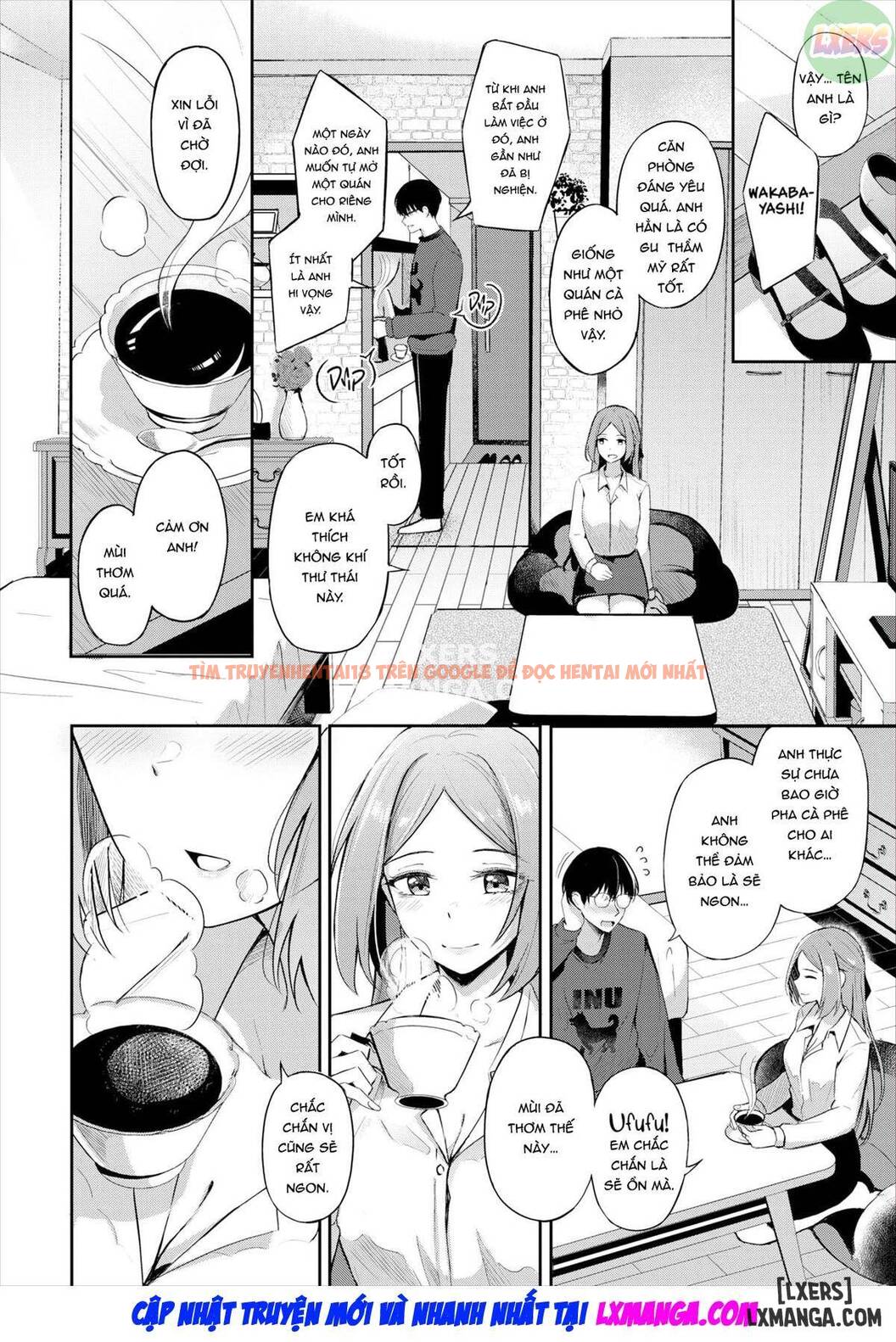 Trang truyện 6 trong truyện tranh Cà Phê Cũng Ngọt Mà Đắng - One Shot - lxmanga.org
