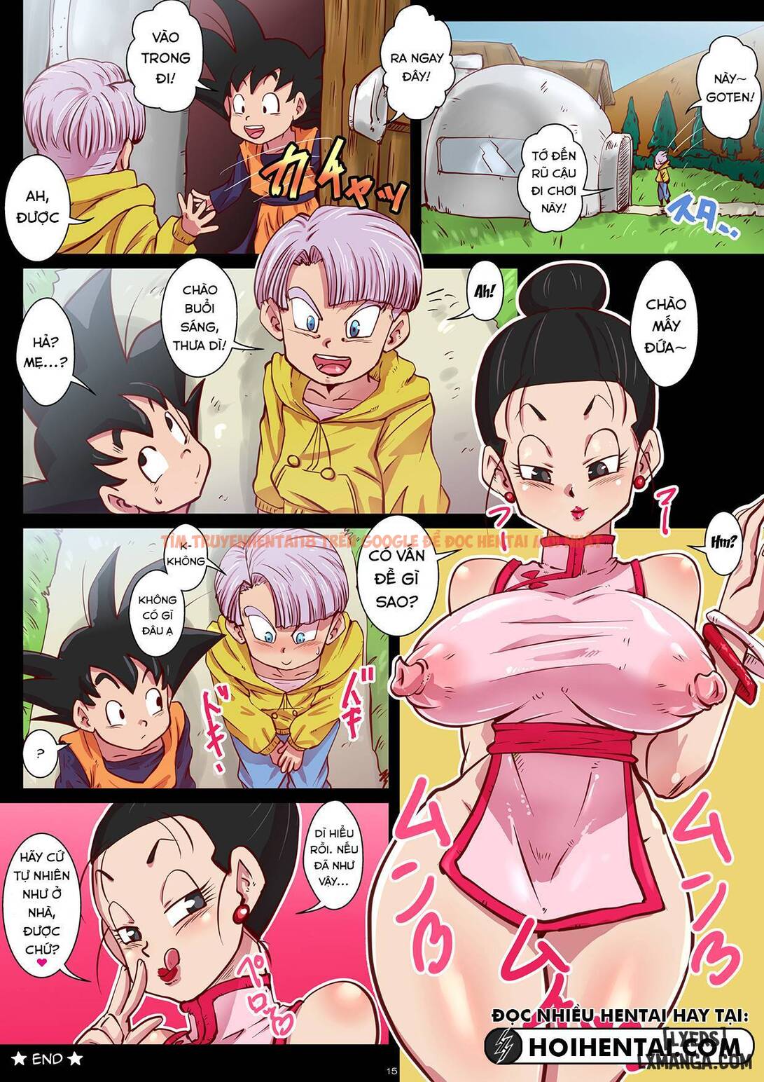 Xem ảnh 14 trong truyện hentai Hentai Goten Làm Tình Với Chichi và Robot 18 - One Shot - hentaitvn.net
