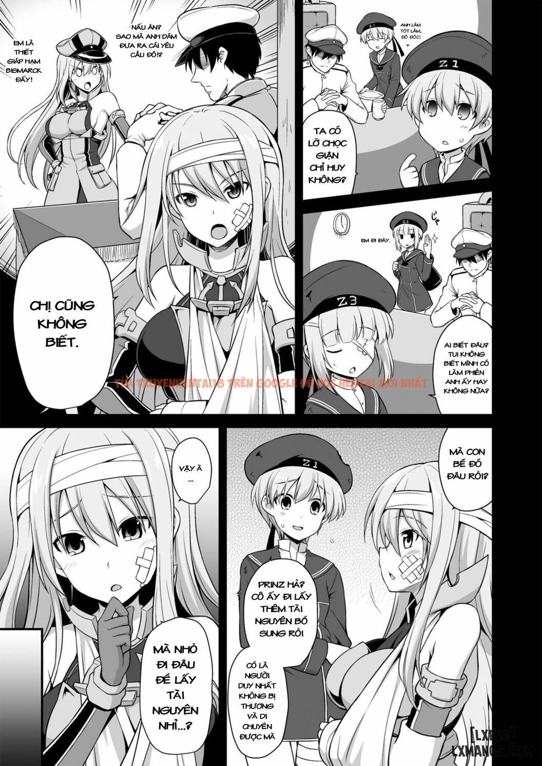 Trang truyện 3 trong truyện tranh Kanmusu Chakunin Zenya Prinz Eugen Yaku Ochi Nyuugi Kousai - One Shot - www.truyentvn.net