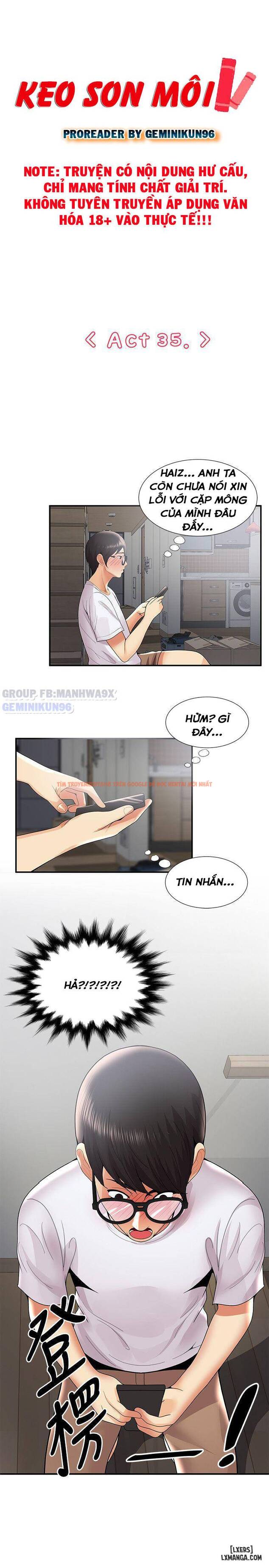 Xem ảnh 1 trong truyện hentai Keo Son Môi - Chapter 35 - hentaitvn.net