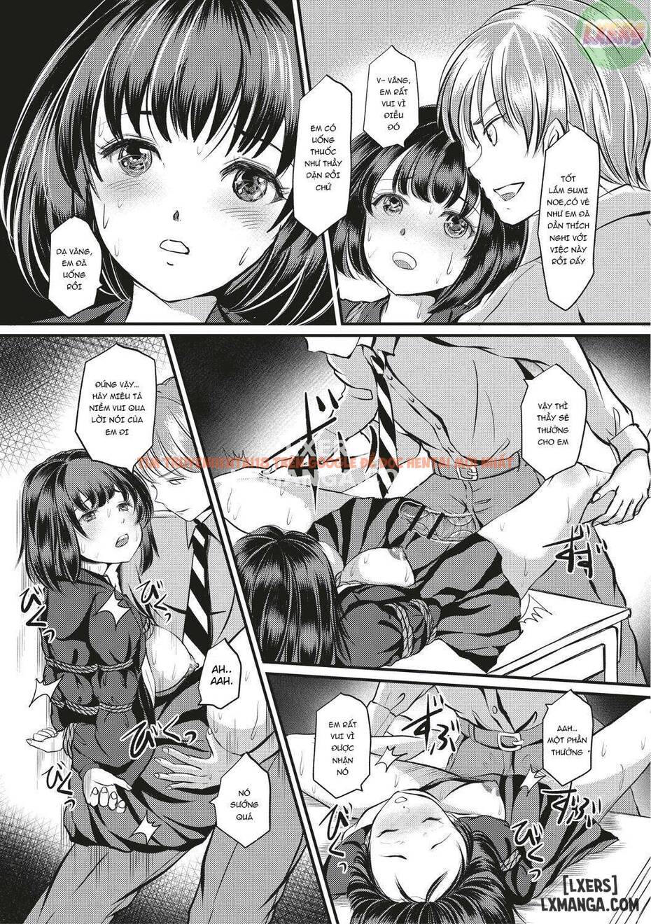Trang truyện 10 trong truyện tranh Kinbaku Seidorei Choukyou Gakuen - Chap 5 END - lxmanga.org