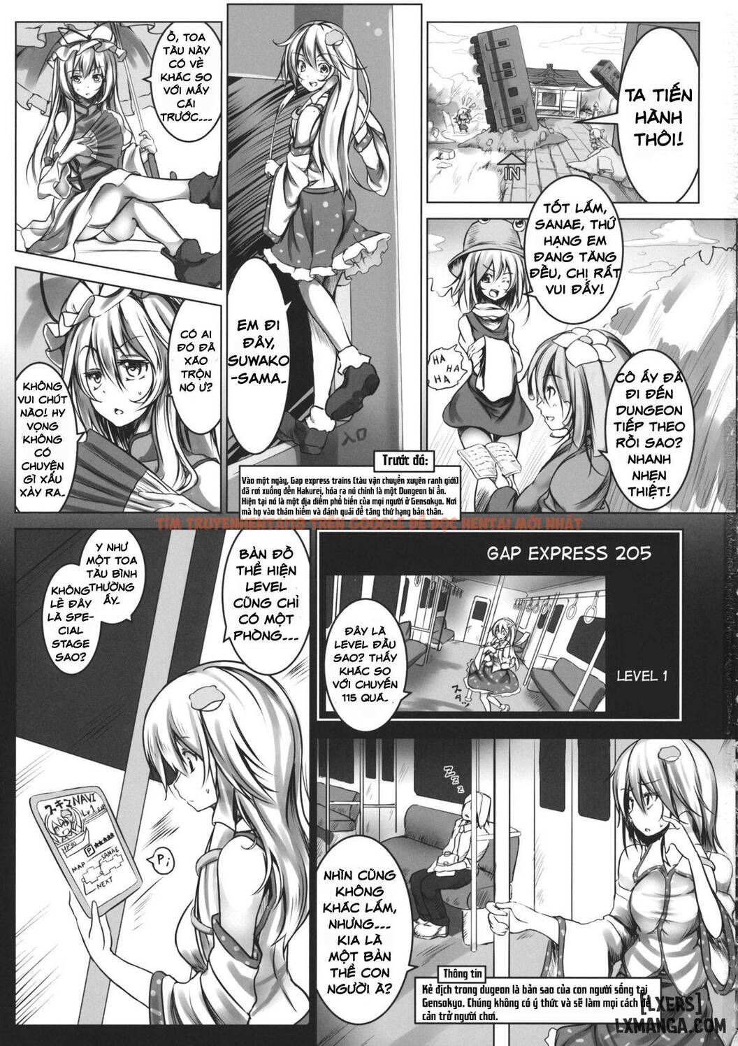 Trang truyện 1 trong truyện tranh Kochiya Sanae Kyousei Chikan Densha - One Shot - hentai24h.pro