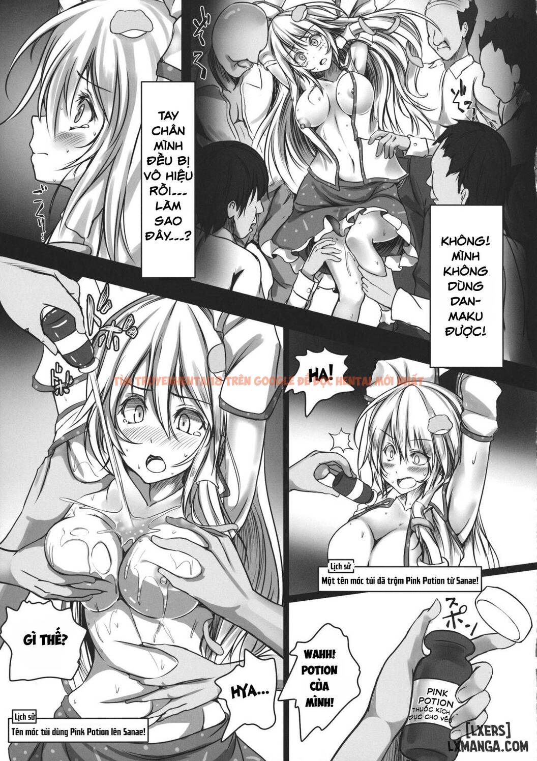 Trang truyện 9 trong truyện tranh Kochiya Sanae Kyousei Chikan Densha - One Shot - hentai24h.pro
