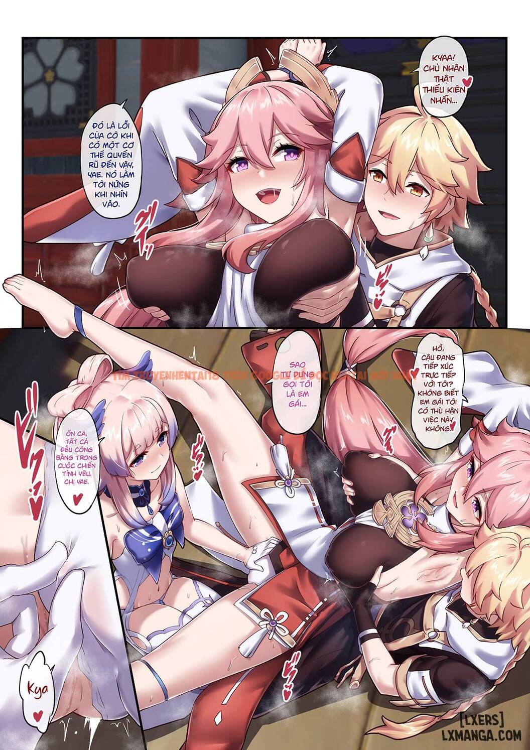 Xem ảnh 14 trong truyện hentai Kokomi And Miko ~ Love Is War - One Shot - www.hentaitvn.net