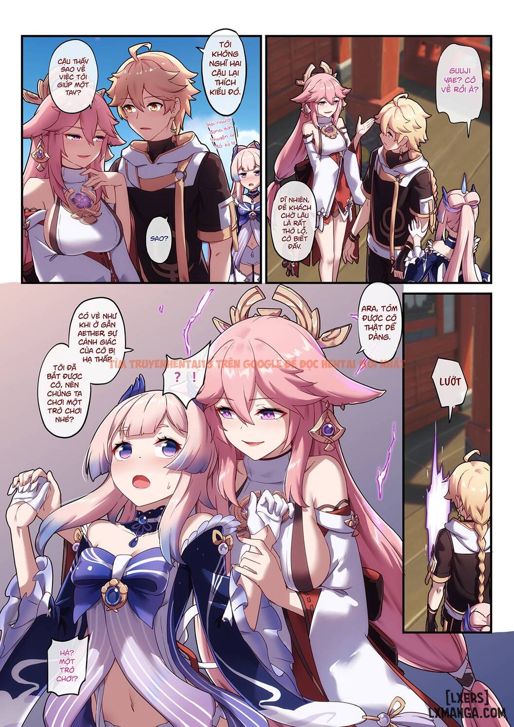 Xem ảnh 4 trong truyện hentai Kokomi And Miko ~ Love Is War - One Shot - www.hentaitvn.net